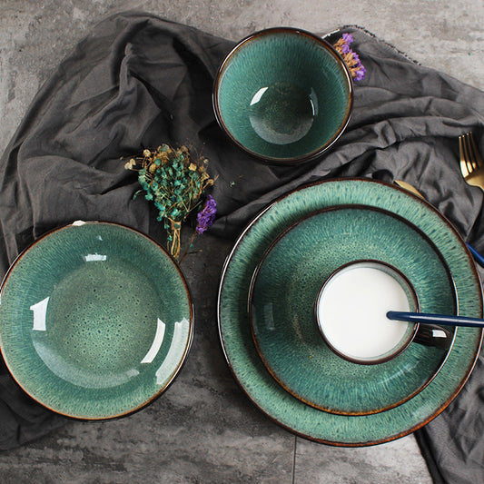 Vintage Vibes Retro Bowls and Plates Set