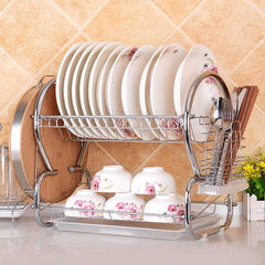 Kitchen Tableware Draining Plate Rack