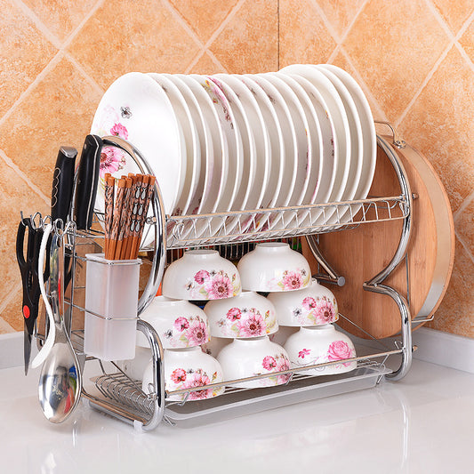 Kitchen Tableware Draining Plate Rack