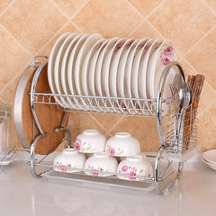 Kitchen Tableware Draining Plate Rack