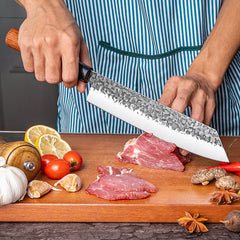 ArtisanCraft Hammered Santoku Chef Knife