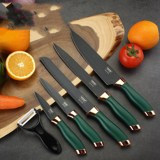 VerdantGrip Kitchen Cleaver Knife Set