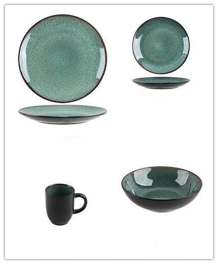 Vintage Vibes Retro Bowls and Plates Set