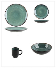 Vintage Vibes Retro Bowls and Plates Set