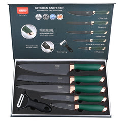 VerdantGrip Kitchen Cleaver Knife Set